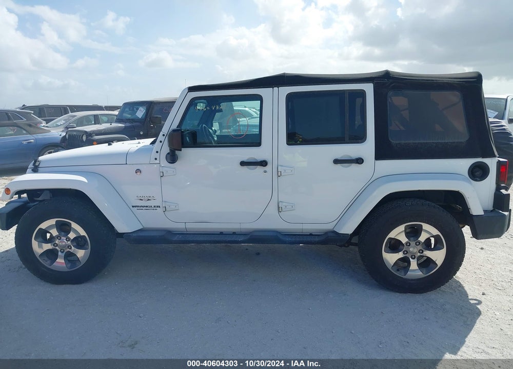 2017 ANGLER JEEP WR UNLIMITED SAHARA 4X4 VIN: 1C4BJWEG1HL656720