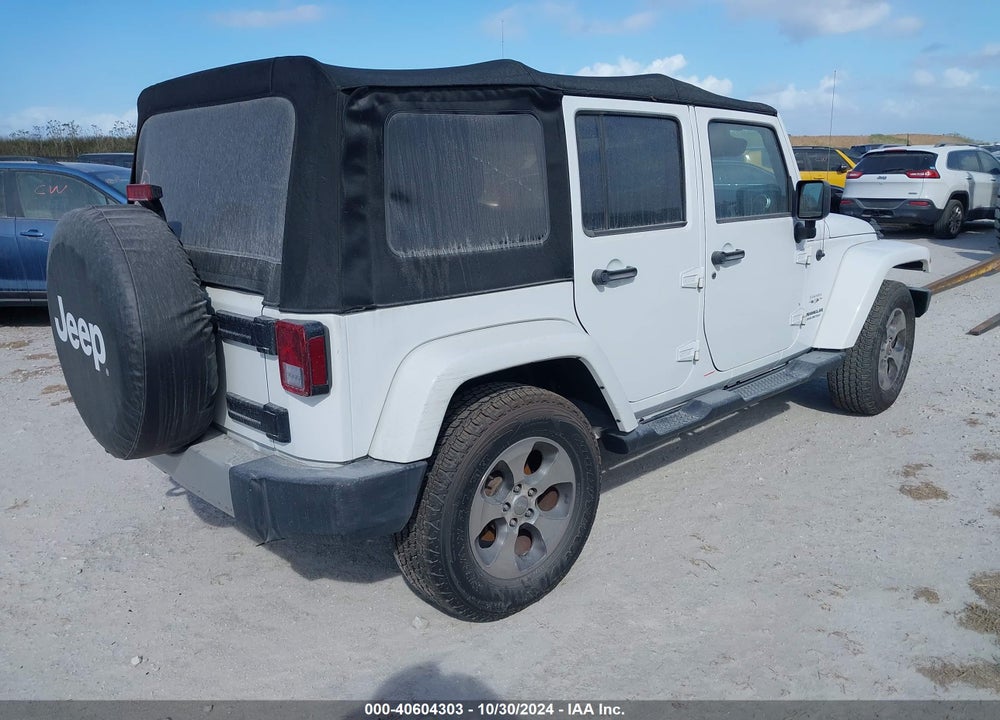 2017 ANGLER JEEP WR UNLIMITED SAHARA 4X4 VIN: 1C4BJWEG1HL656720