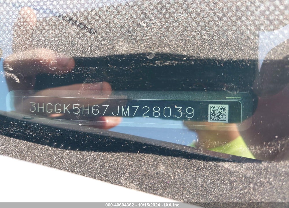 2018 HONDA FIT SPORT VIN: 3HGGK5H67JM728039