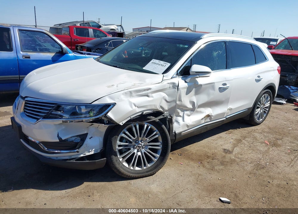 2017 LINCOLN MKX RESERVE VIN: 2LMPJ8LR9HBL51312