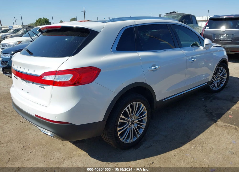 2017 LINCOLN MKX RESERVE VIN: 2LMPJ8LR9HBL51312