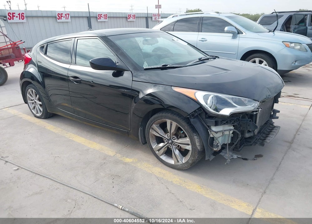 2013 HYUNDAI VELOSTER BASE W/GRAY VIN: KMHTC6AD2DU093834