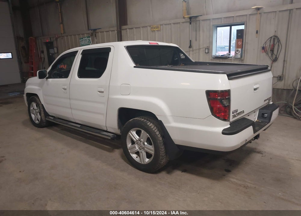 2012 HONDA RIDGELINE RTL VIN: 5FPYK1F55CB452772