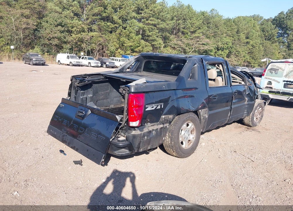 2002 CHEVROLET AVALANCHE 1500 VIN: 3GNEK13T92G146379
