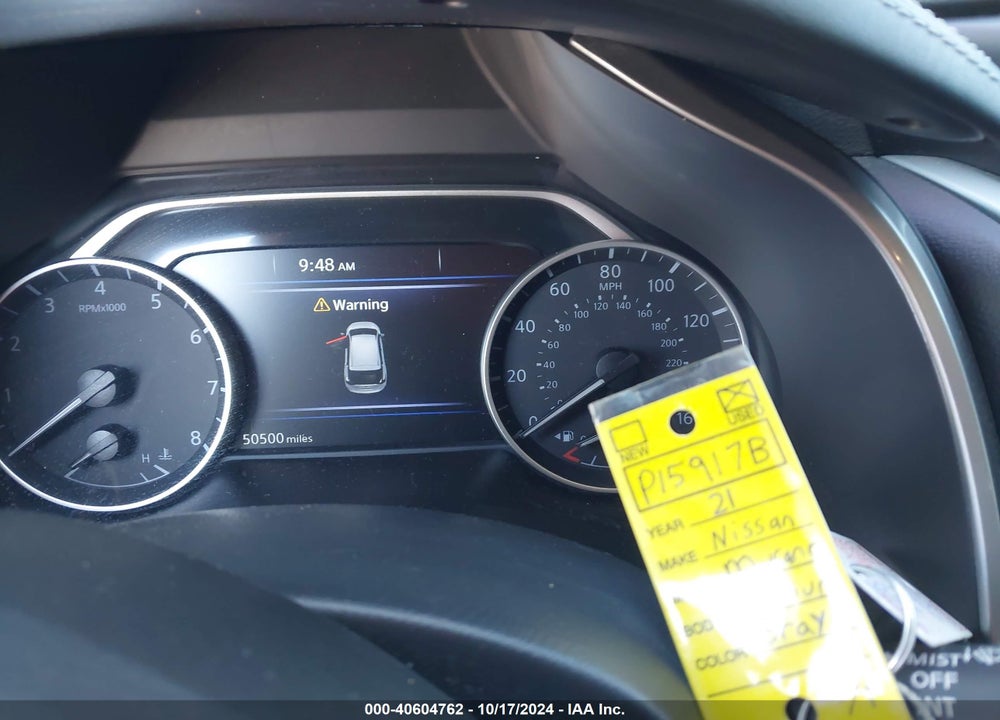 2021 NISSAN MURANO PLATINUM FWD VIN: 5N1AZ2DJ3MC134512