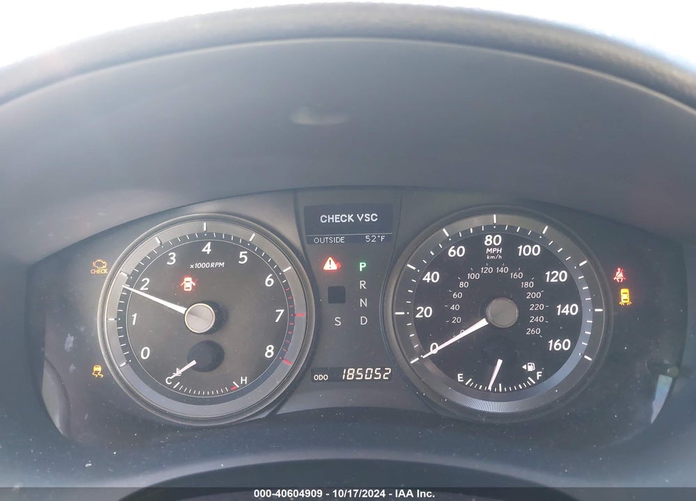 2009 LEXUS ES 350 VIN: JTHBJ46GX92290863