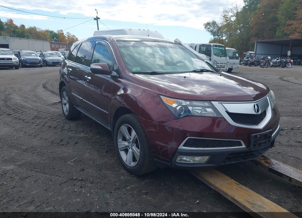 2012 ACURA MDX TECHNOLOGY PACKAGE VIN: 2HNYD2H37CH518277