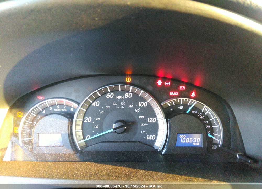 2012 TOYOTA CAMRY SE VIN: 4T1BF1FK5CU133237