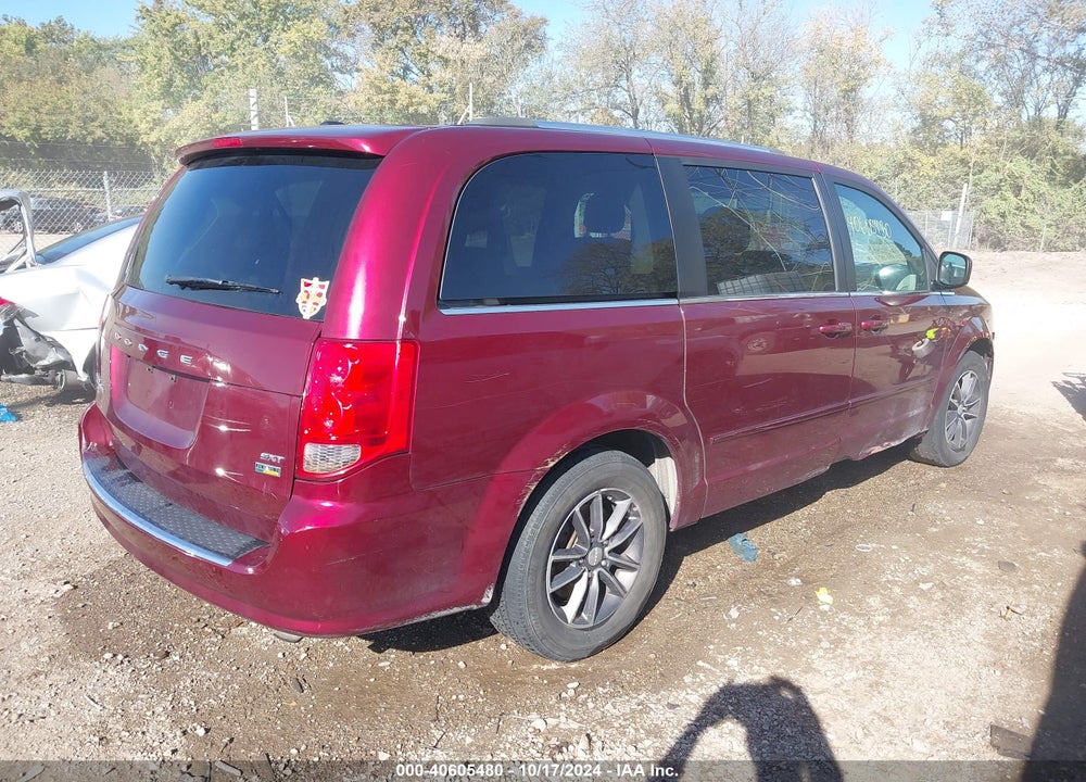 2017 DODGE GRAND CARAVAN SXT VIN: 2C4RDGCGXHR867405