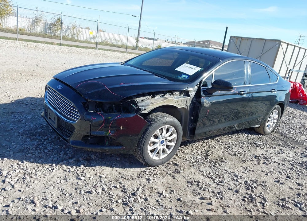 2016 FORD FUSION S VIN: 3FA6P0G77GR354865