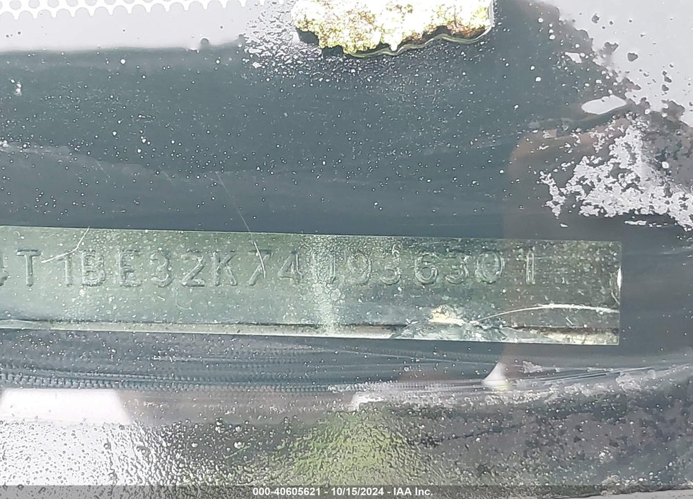 2004 TOYOTA CAMRY LE VIN: 4T1BE32K74U936301