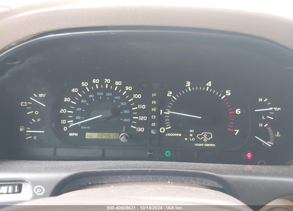 1999 LEXUS LX 470 VIN: JT6HT00W0X0036920