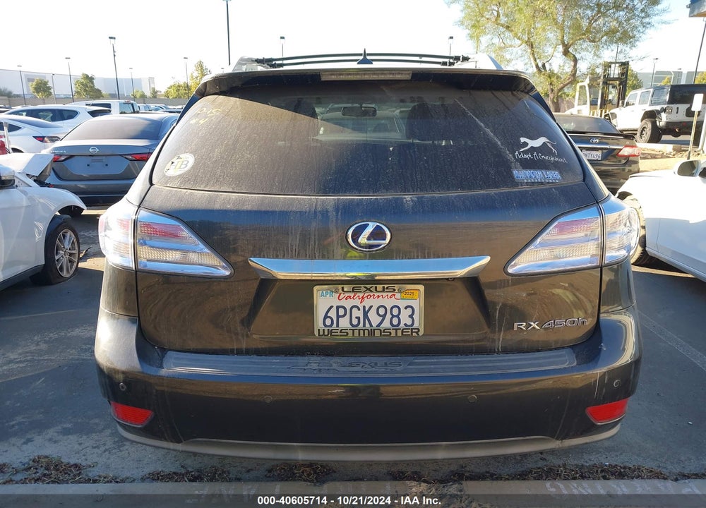 2011 LEXUS RX 450H VIN: JTJBC1BA6B2043998