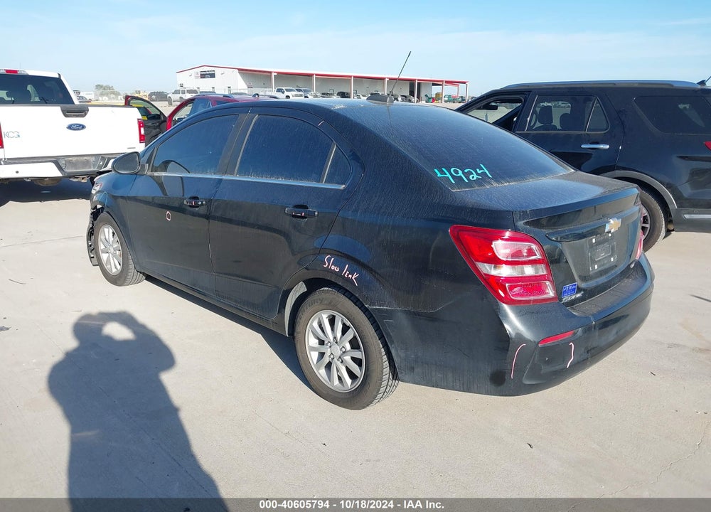 2017 CHEVROLET SONIC LT AUTO VIN: 1G1JD5SH8H4134065