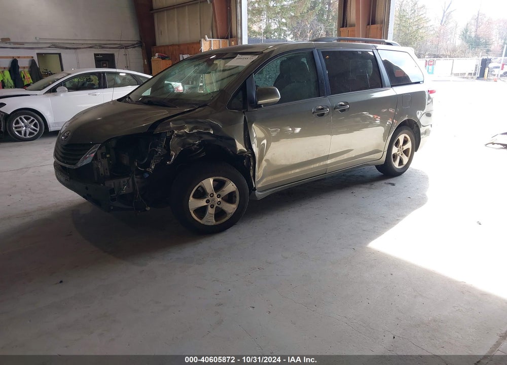 2012 TOYOTA SIENNA LE V6 8 PASSENGER VIN: 5TDKK3DCXCS263946