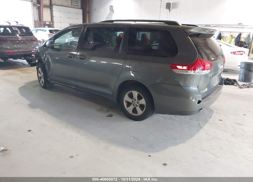 2012 TOYOTA SIENNA LE V6 8 PASSENGER VIN: 5TDKK3DCXCS263946