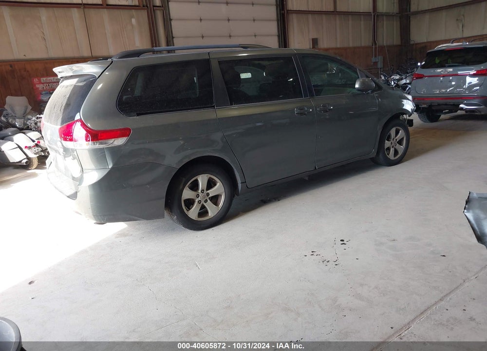 2012 TOYOTA SIENNA LE V6 8 PASSENGER VIN: 5TDKK3DCXCS263946