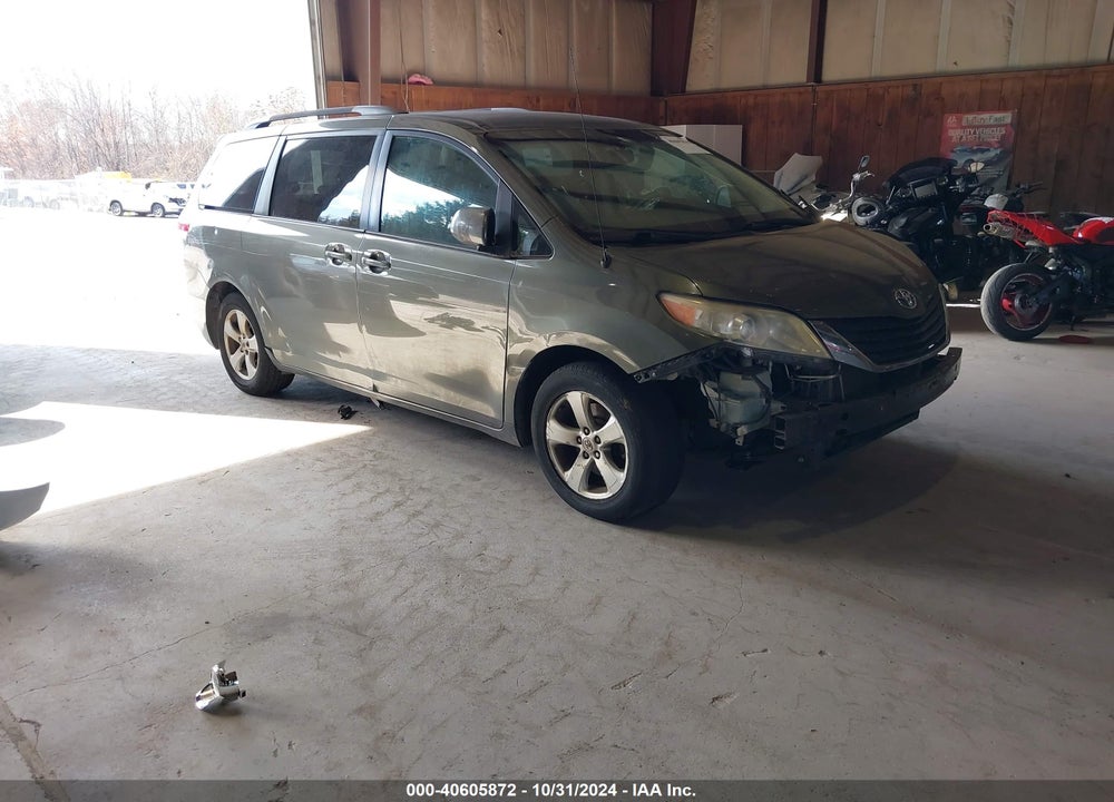 2012 TOYOTA SIENNA LE V6 8 PASSENGER VIN: 5TDKK3DCXCS263946