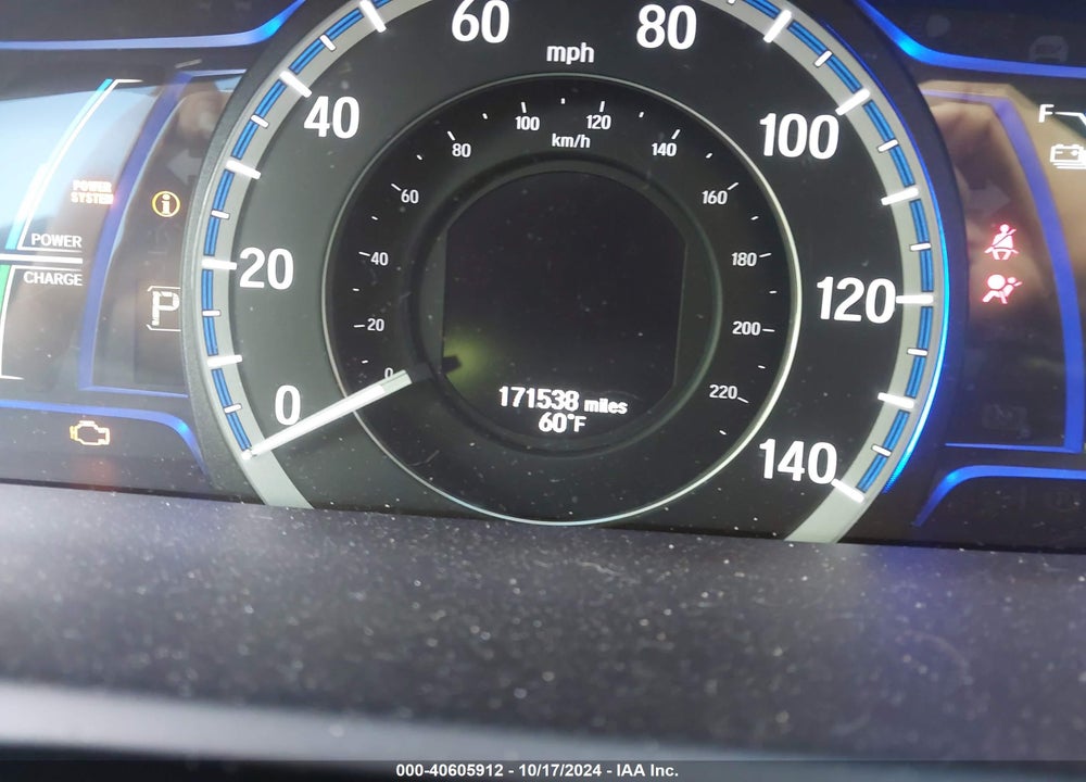 2017 HONDA ACCORD HYBRID EX-L VIN: JHMCR6F59HC012374