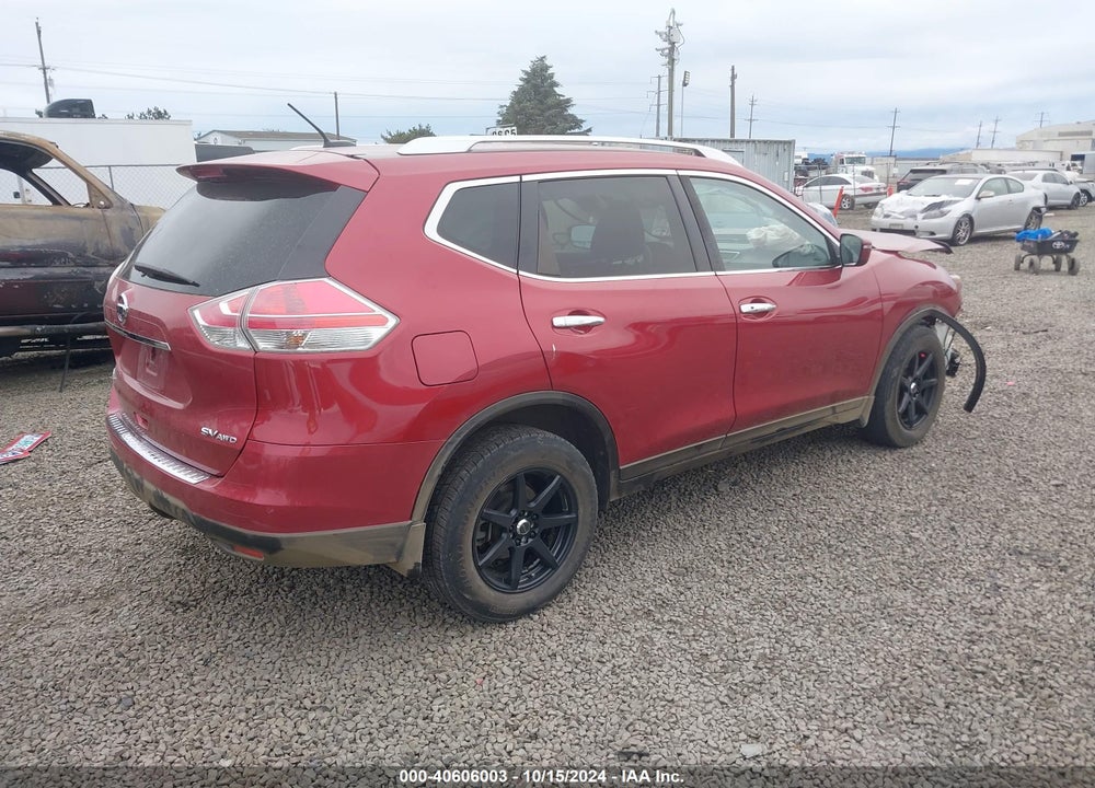 2016 NISSAN ROGUE SV VIN: KNMAT2MV9GP674565
