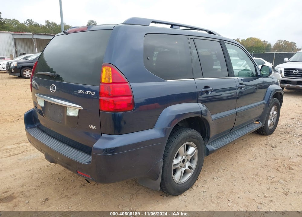 2004 LEXUS GX 470 VIN: JTJBT20X740063172