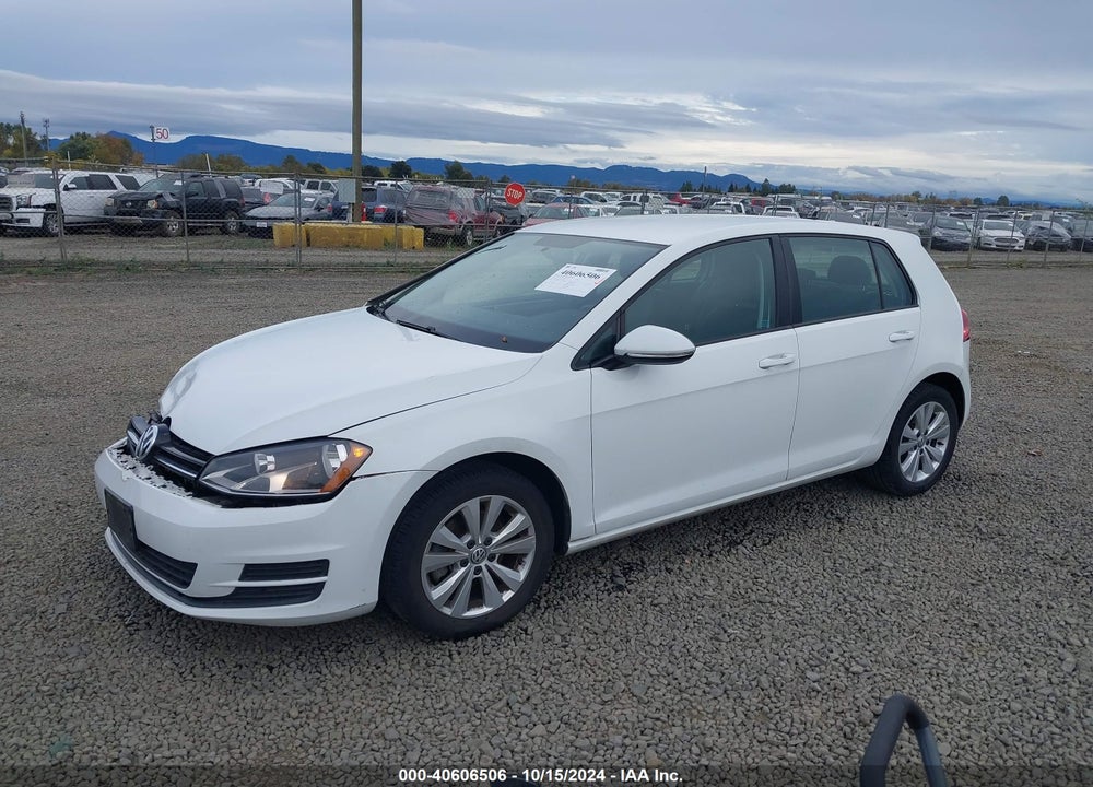 2015 VOLKSWAGEN GOLF TDI S 4-DOOR VIN: 3VW2A7AU4FM051780