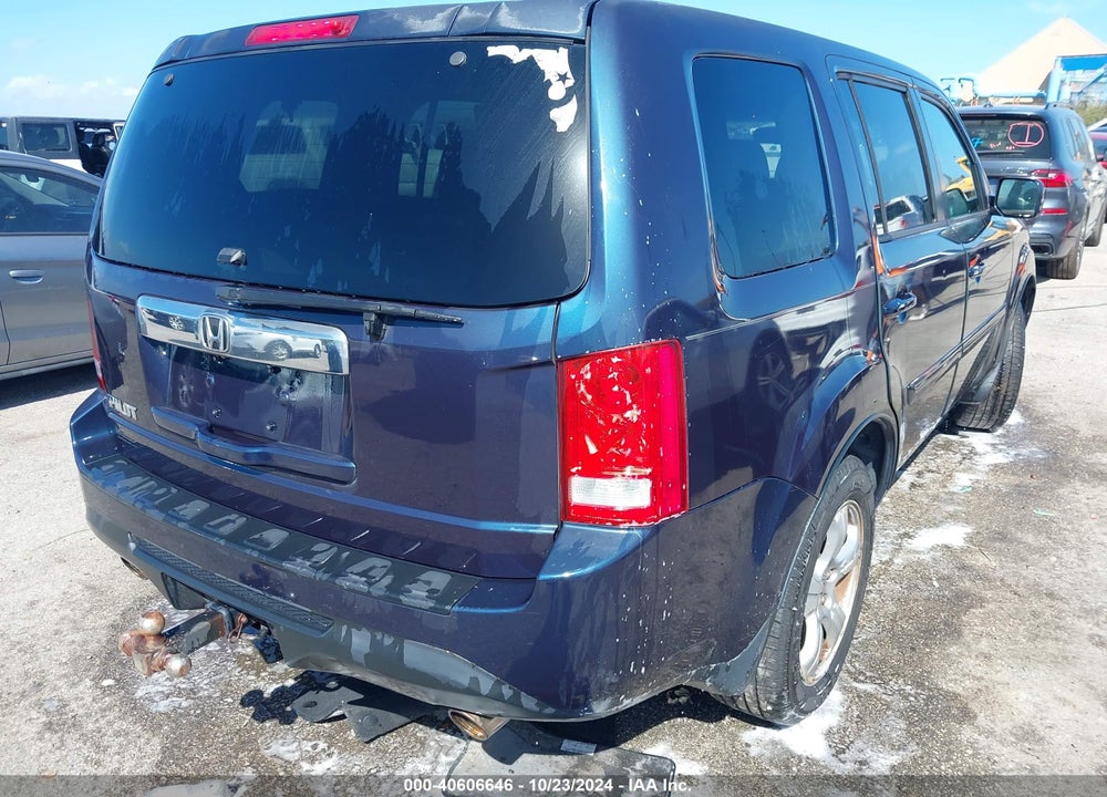 2012 HONDA PILOT EX-L VIN: 5FNYF3H58CB027486
