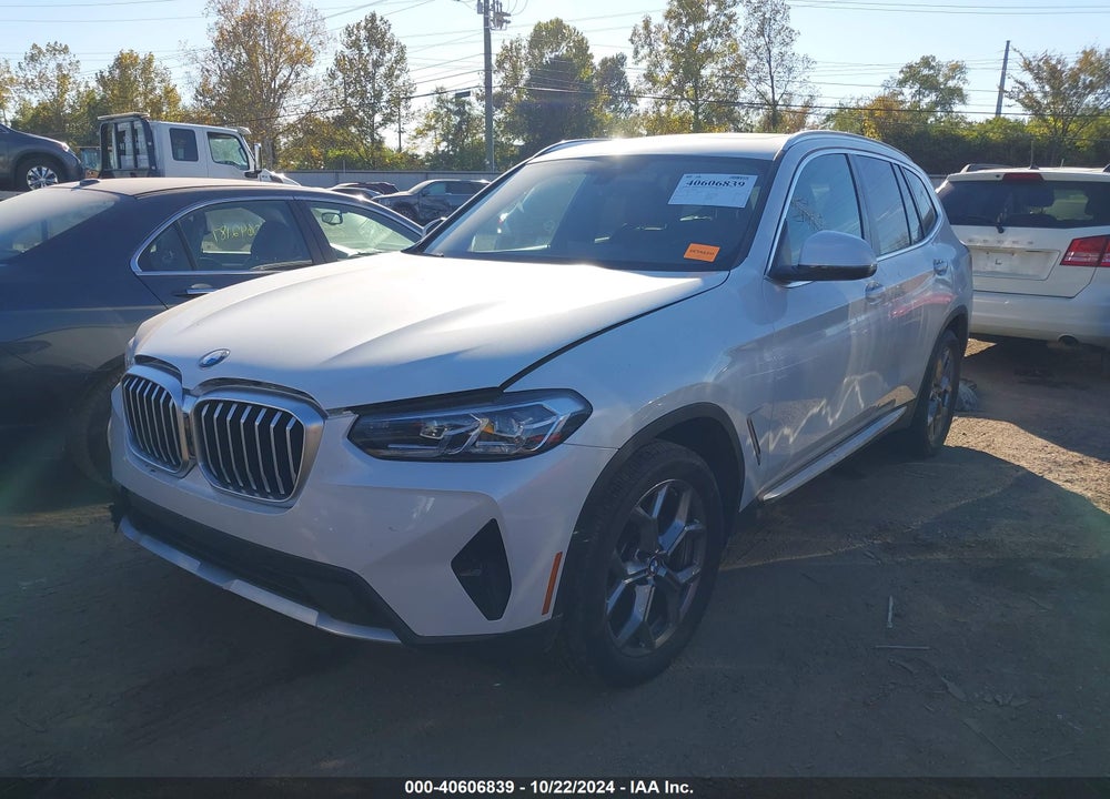 2022 BMW X3 XDRIVE30I VIN: 5UX53DP04N9N40222
