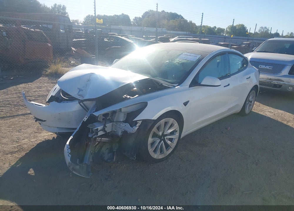 2022 TESLA MODEL 3 LONG RANGE DUAL MOTOR ALL-WHEEL DRIVE VIN: 5YJ3E1EB3NF358510