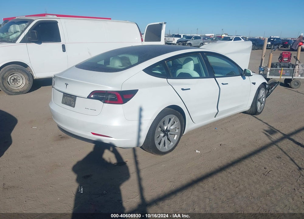 2022 TESLA MODEL 3 LONG RANGE DUAL MOTOR ALL-WHEEL DRIVE VIN: 5YJ3E1EB3NF358510
