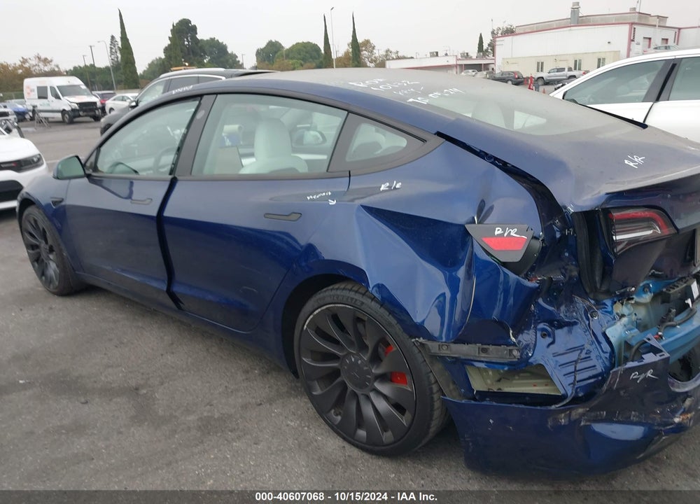 2023 TESLA MODEL 3 PERFORMANCE DUAL MOTOR ALL-WHEEL DRIVE VIN: 5YJ3E1EC0PF461279