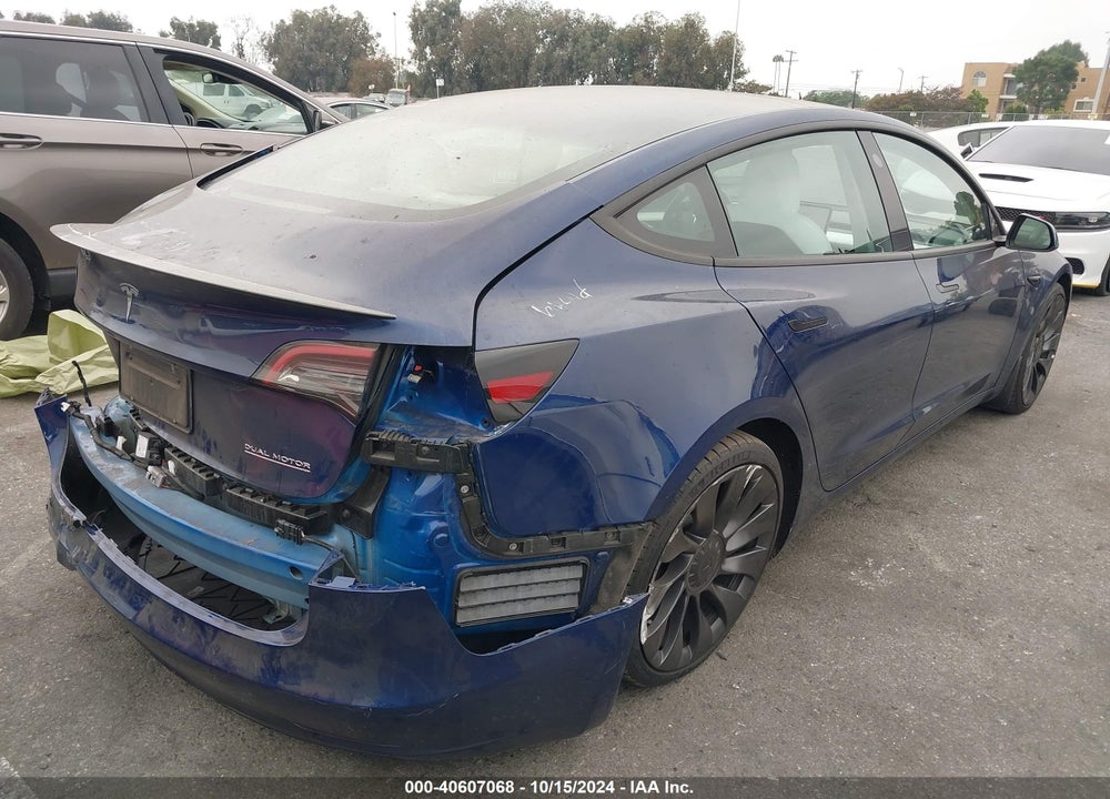 2023 TESLA MODEL 3 PERFORMANCE DUAL MOTOR ALL-WHEEL DRIVE VIN: 5YJ3E1EC0PF461279