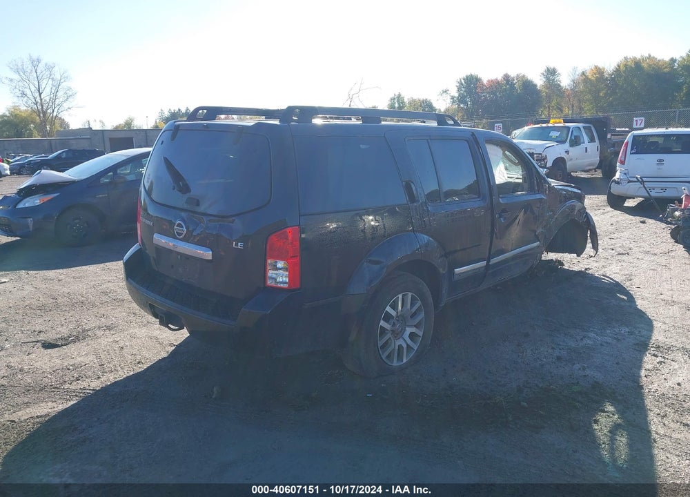 2011 NISSAN PATHFINDER LE VIN: 5N1AR1NB6BC603526