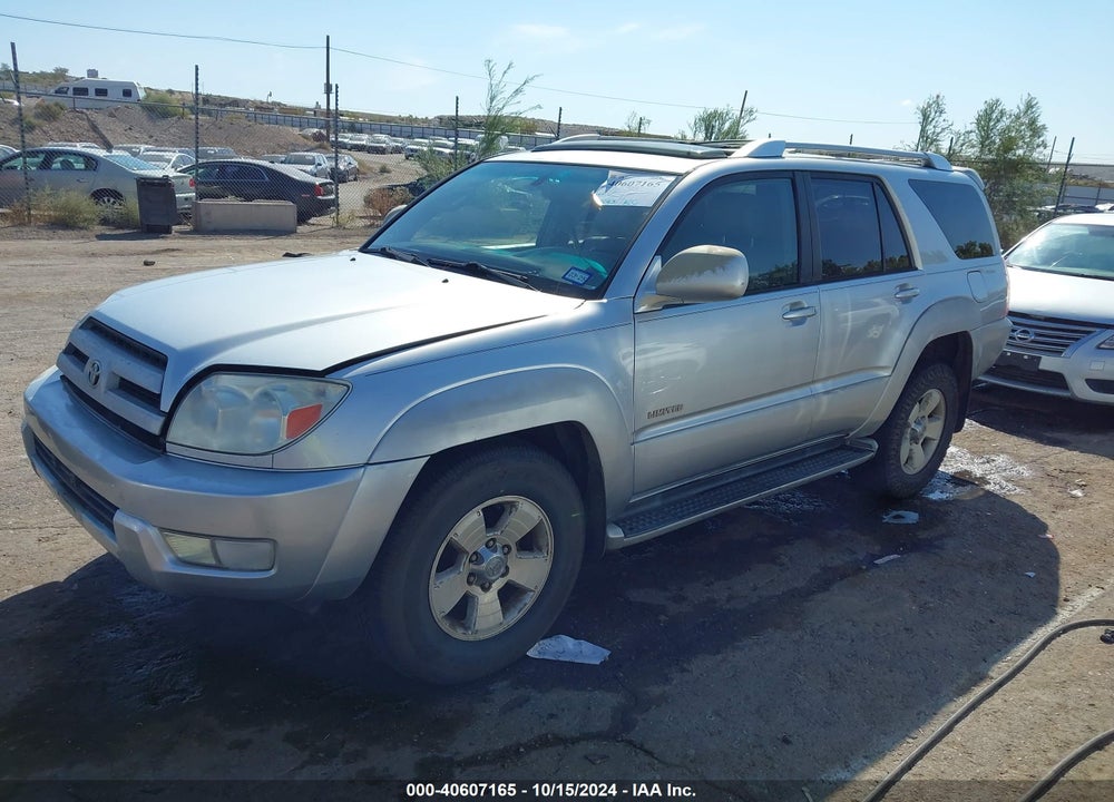 2003 TOYOTA 4RUNNER LIMITED V6 VIN: JTEZU17R030013028