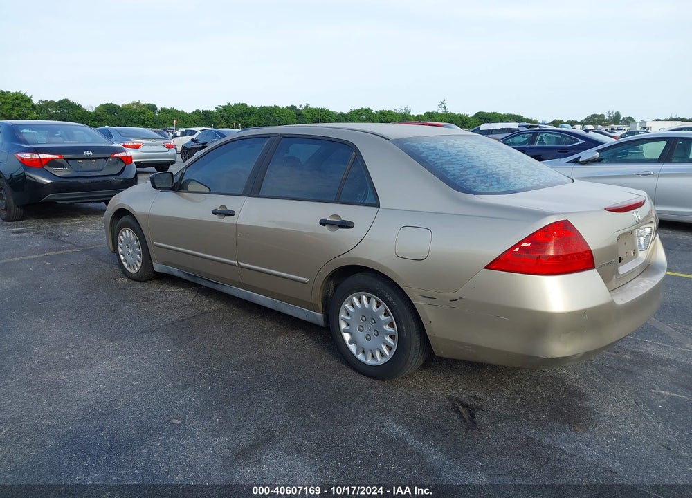 2007 HONDA ACCORD VIN: 1HGCM56167A186132