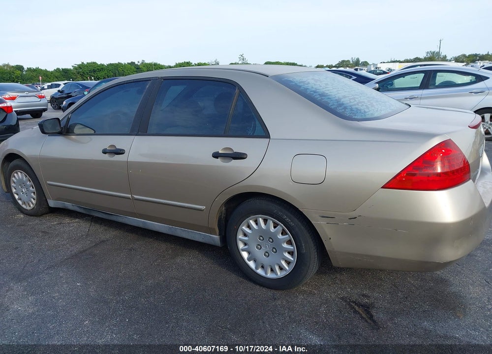 2007 HONDA ACCORD VIN: 1HGCM56167A186132