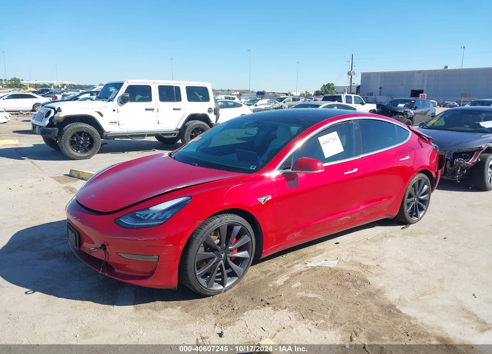 2020 TESLA MODEL 3 PERFORMANCE DUAL MOTOR ALL-WHEEL DRIVE VIN: 5YJ3E1EC9LF784644