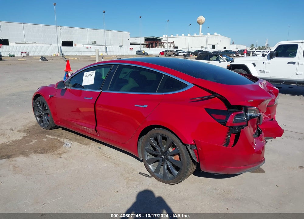 2020 TESLA MODEL 3 PERFORMANCE DUAL MOTOR ALL-WHEEL DRIVE VIN: 5YJ3E1EC9LF784644