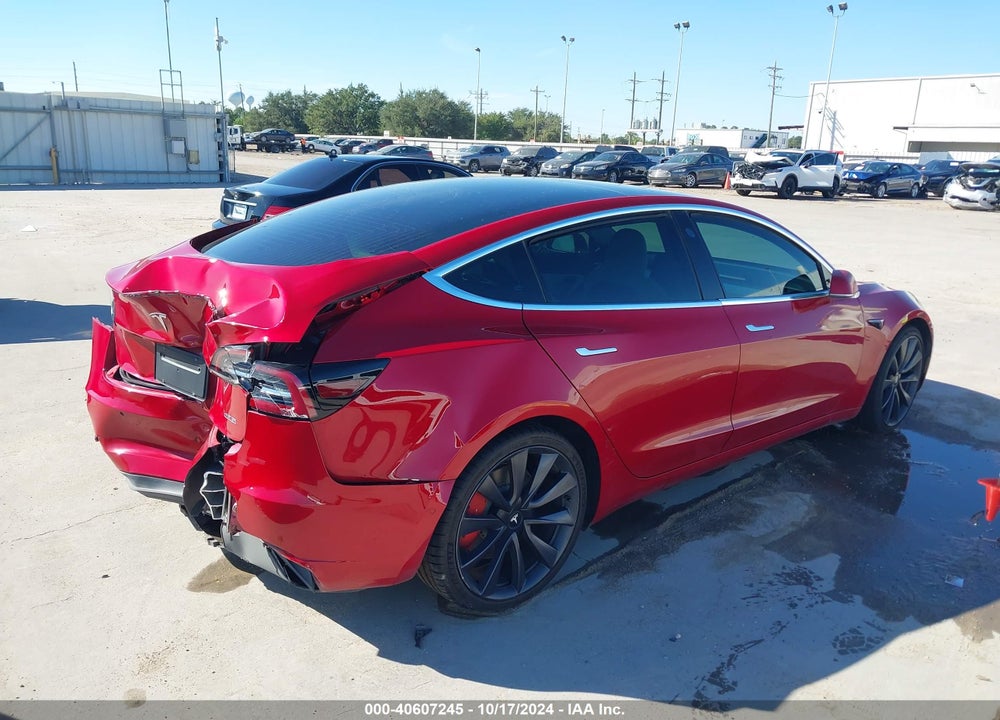 2020 TESLA MODEL 3 PERFORMANCE DUAL MOTOR ALL-WHEEL DRIVE VIN: 5YJ3E1EC9LF784644