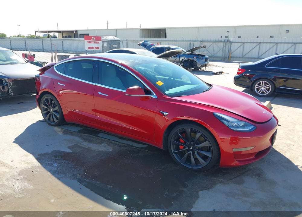 2020 TESLA MODEL 3 PERFORMANCE DUAL MOTOR ALL-WHEEL DRIVE VIN: 5YJ3E1EC9LF784644