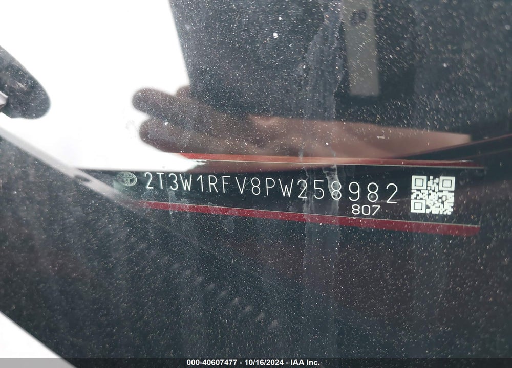 2023 TOYOTA RAV4 XLE VIN: 2T3W1RFV8PW258982