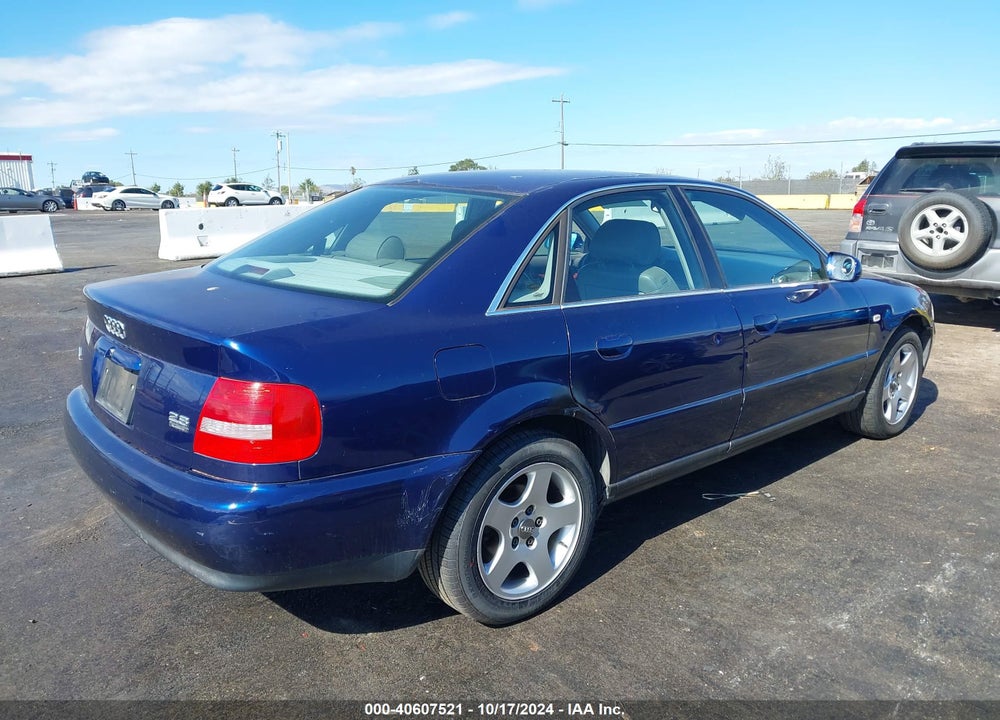 1999 AUDI A4 2.8 VIN: WAUED28D9XA311344