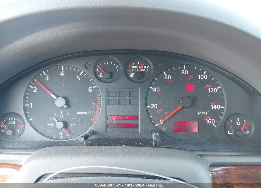 1999 AUDI A4 2.8 VIN: WAUED28D9XA311344