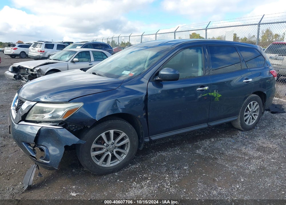 2013 NISSAN PATHFINDER S VIN: 5N1AR2MMXDC640820