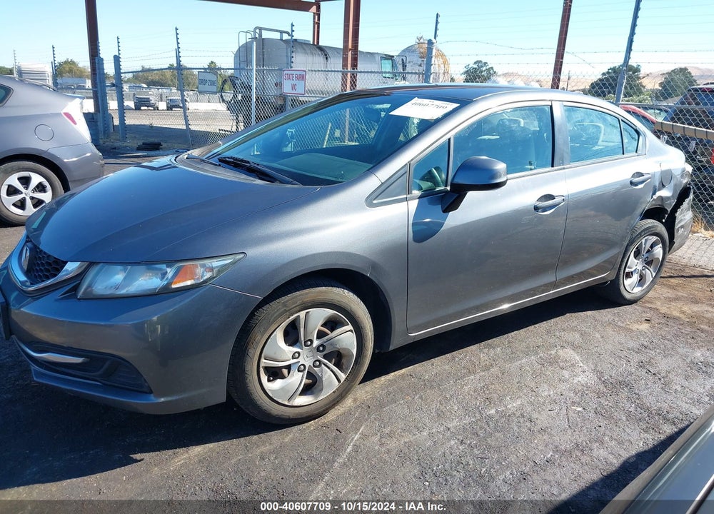 2013 HONDA CIVIC LX VIN: 19XFB2F55DE094294
