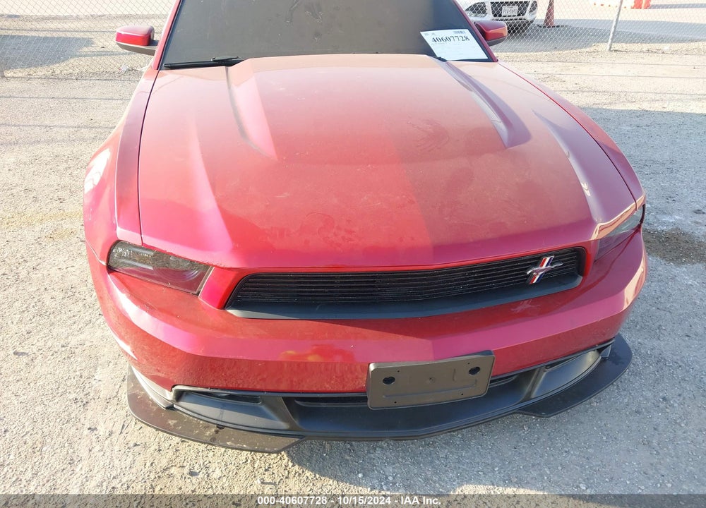 2011 FORD MUSTANG GT PREMIUM VIN: 1ZVBP8CF1B5104793