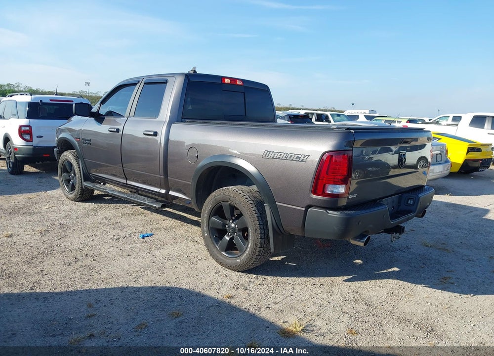 2019 RAM 1500 CLASSIC WARLOCK 4X4 6'4 BOX VIN: 1C6RR7GT5KS703307