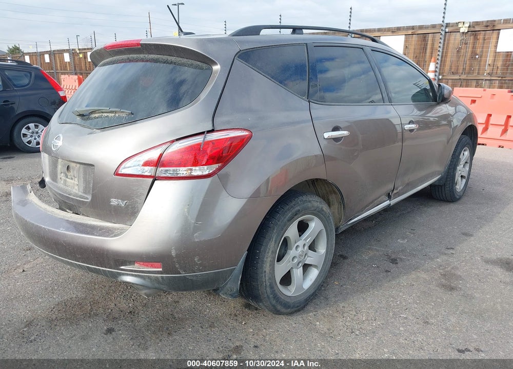 2011 NISSAN MURANO SV VIN: JN8AZ1MU3BW057617