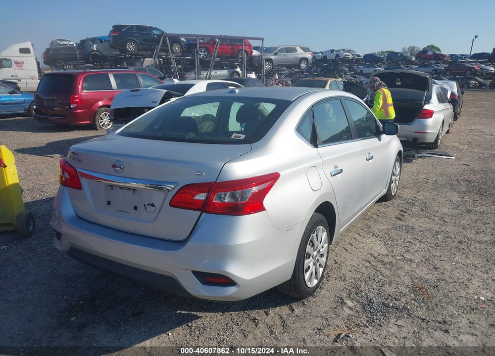 2017 NISSAN SENTRA SV VIN: 3N1AB7AP9HL654922