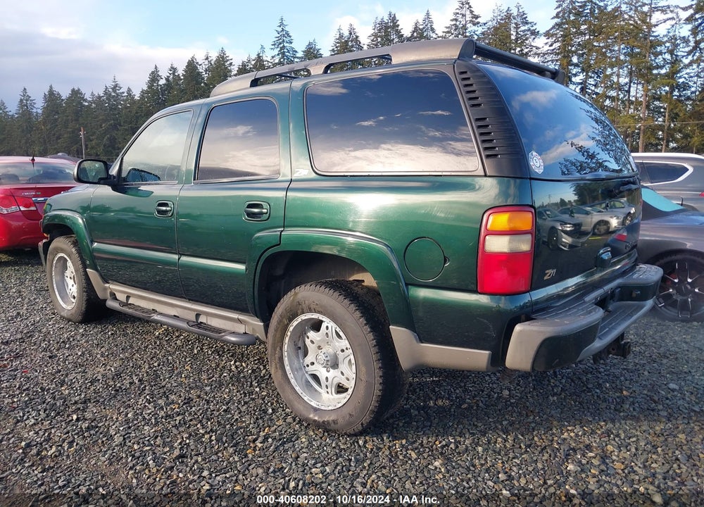 2003 CHEVROLET TAHOE Z71 VIN: 1GNEK13Z23R301375